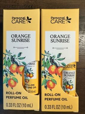 PERSONAL CARE 2 Pk ORANGE SUNRISE 
ROLL ON PERFUME .33 FL OZ EACH BNIB